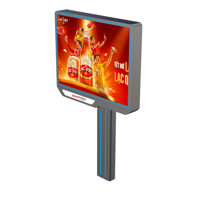 ปรับแต่ง p6 8000nits IP65 ป้องกันน้ําโฆษณาแสดงออกภายนอก LED โบลบอร์ด ระบบ 4G กับ HDMI
