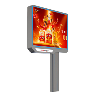 ปรับแต่ง p6 8000nits IP65 ป้องกันน้ําโฆษณาแสดงออกภายนอก LED โบลบอร์ด ระบบ 4G กับ HDMI