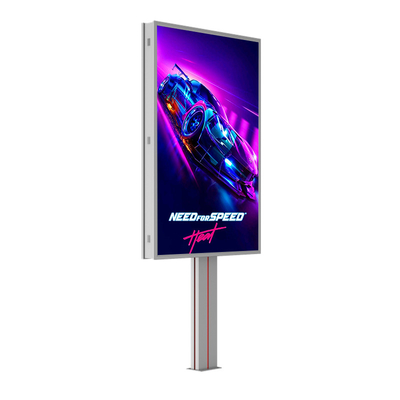 การออกแบบระดับสูงตามสั่ง p6 8000nits เหล็ก กันน้ํา IP65 LED โบลเบอร์โฆษณาภายนอก