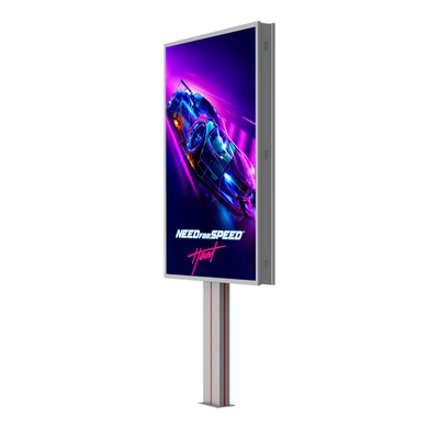 การออกแบบระดับสูงตามสั่ง p6 8000nits เหล็ก กันน้ํา IP65 LED โบลเบอร์โฆษณาภายนอก