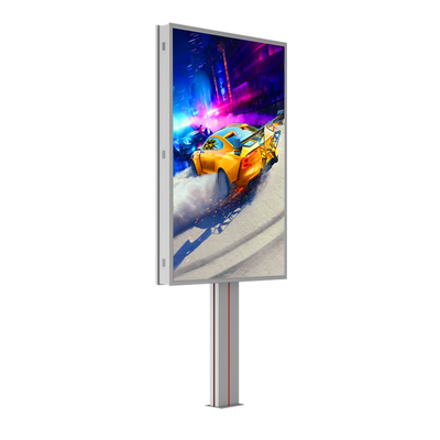 การติดตั้งง่าย กันน้ํา IP65 p6 8000nits โป้โฆษณาเหล็ก LED ภายนอก LED ราคาโป้โฆษณา