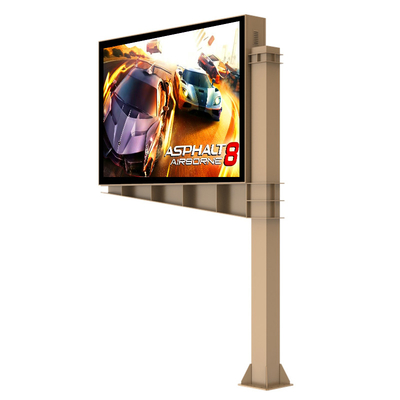 P6 8000nits เหล็ก IP65 กันน้ํา ดิจิตอลอิเล็กทรอนิกส์โฆษณาภายนอก LED โบลบอร์ด