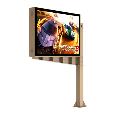 P6 8000nits เหล็ก IP65 กันน้ํา ดิจิตอลอิเล็กทรอนิกส์โฆษณาภายนอก LED โบลบอร์ด