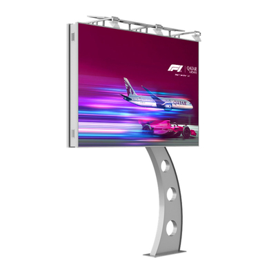 P6 8000nits เหล็ก IP65 กันน้ํา ดิจิทัลอิเล็กทรอนิกส์โฆษณาภายนอก LED โบลเบอร์ด LED วิดีโอผนัง