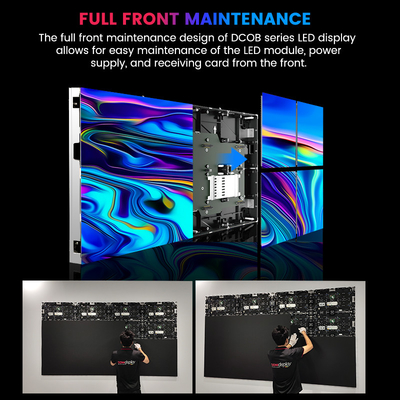 Ultra High Definition 600x337.5mm Micro COB LED Screen - P0.78 ถึง P1.5625 พิกเซลสําหรับสตูดิโอการออกอากาศและกิจกรรมของบริษัท