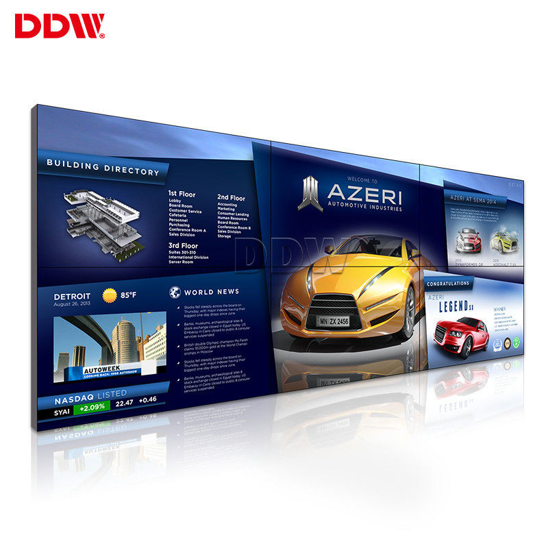 ผนังวิดีโอแอลซีดี DDW น้ำหนักเบา 1.8 มม. กว้าง 49 นิ้วความกว้าง 1,075.38 มม. AC100 ~ 240V